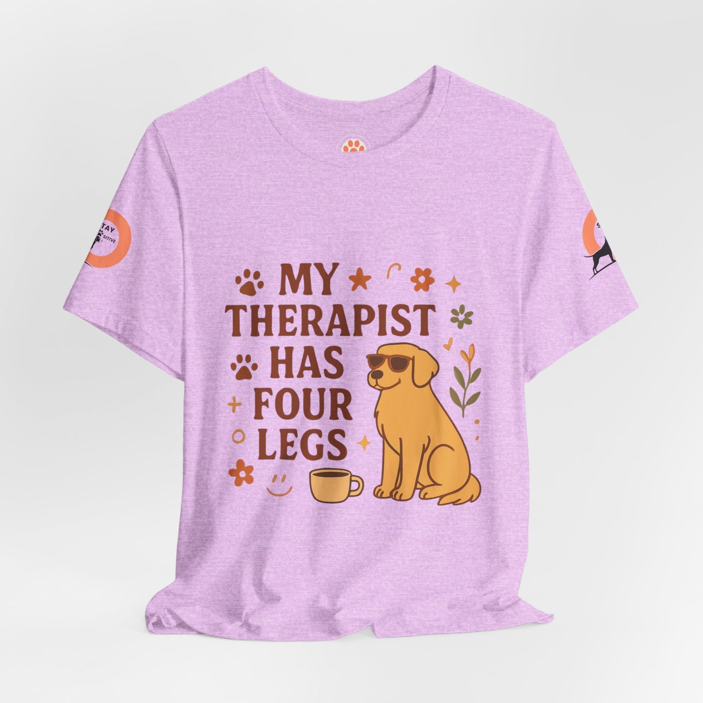 My Therapist Has Four Legs Tee — Adopt Love Repeat Dog Lover T-Shirt