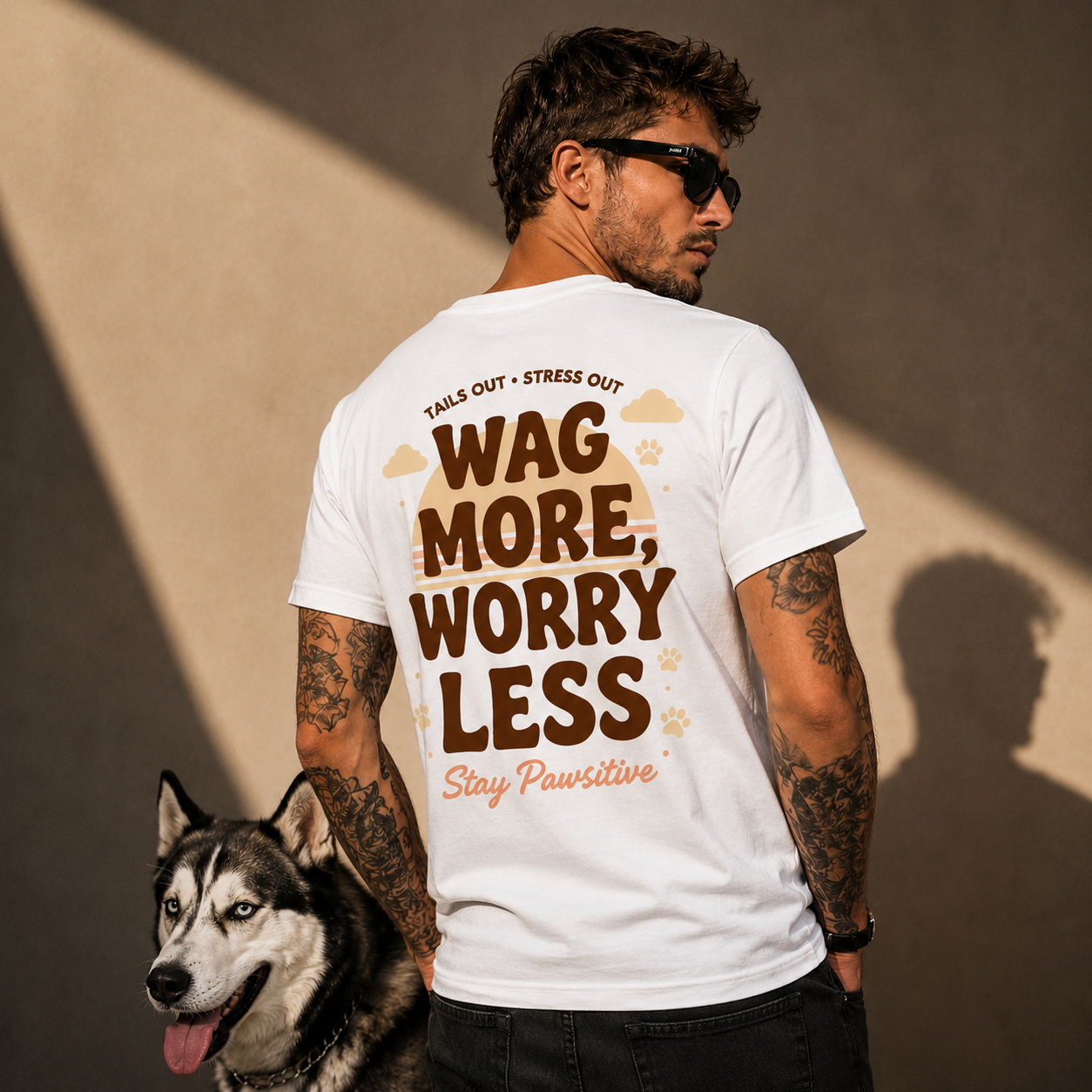 Stay Pawsitive Premium Tee