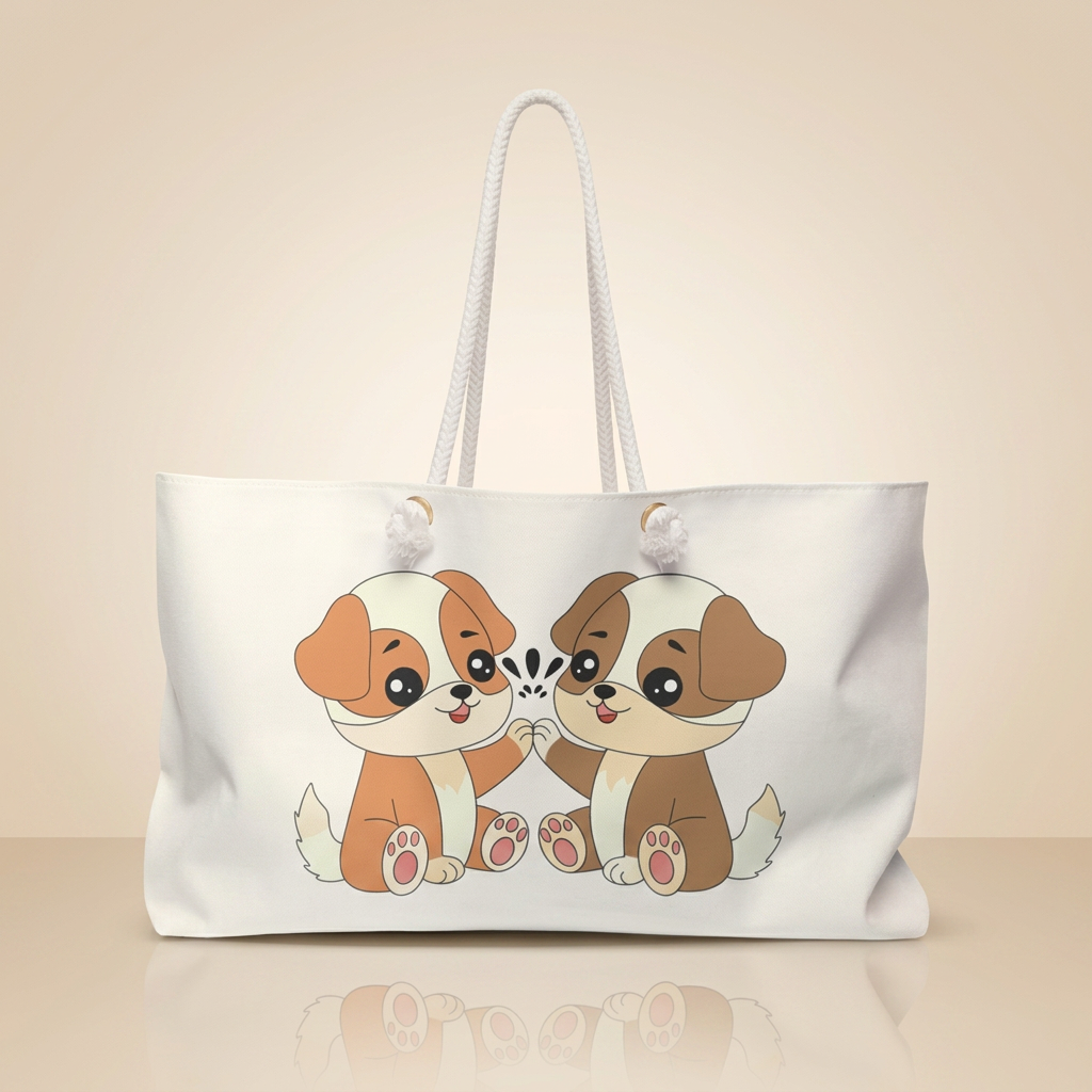 Cute Puppy Weekender Bag