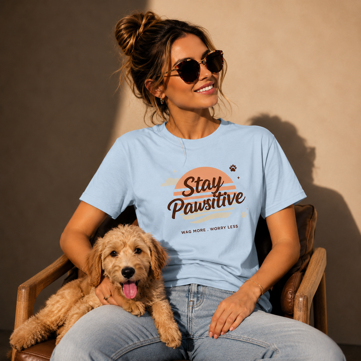 Stay Pawsitive Premium Tee